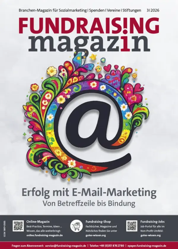 Cover Fundraising-Magazin, Ausgabe 3/2026