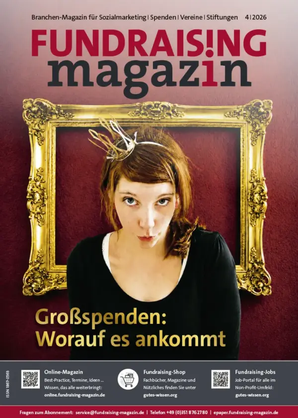 Cover Fundraising-Magazin, Ausgabe 4/2026